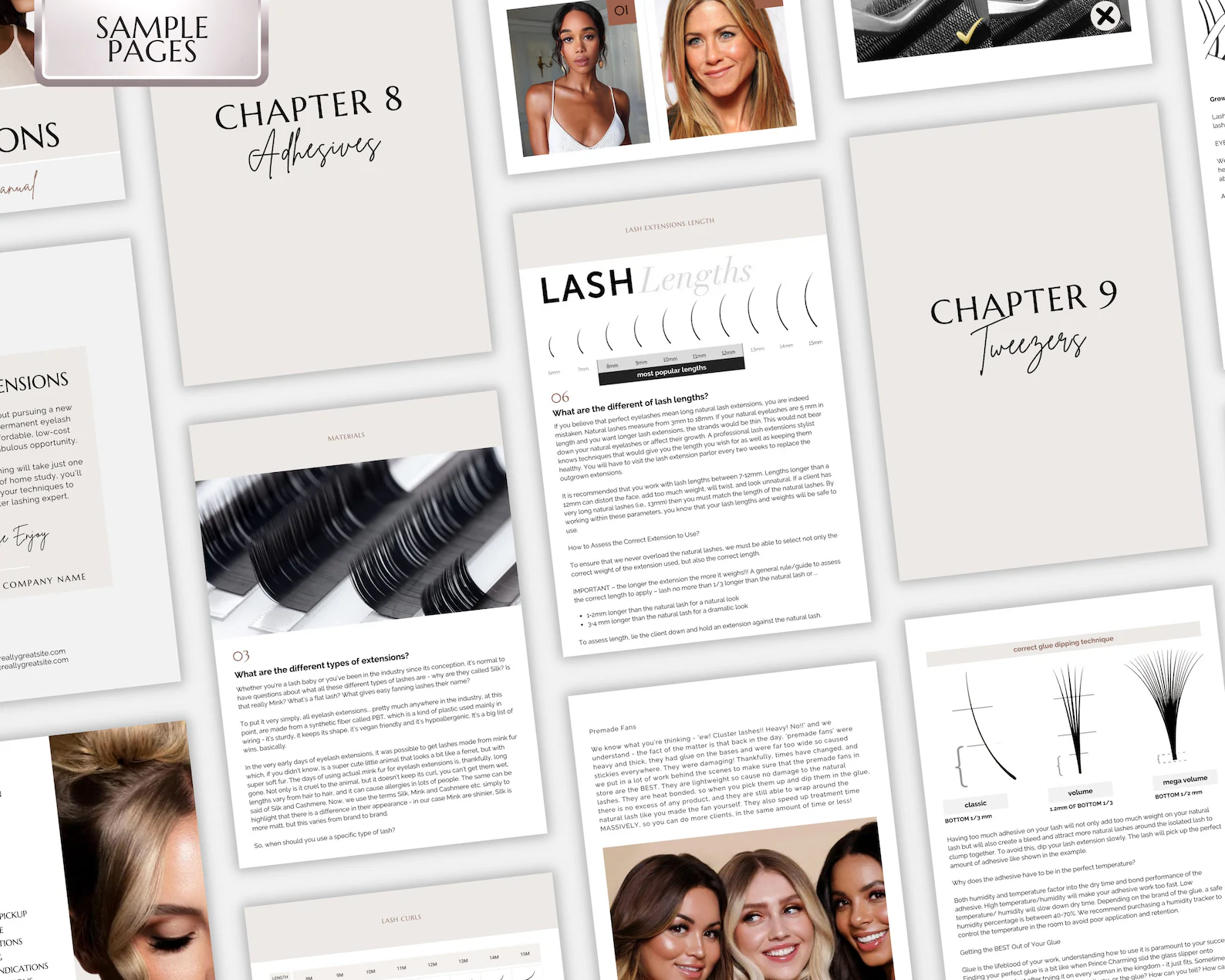 Eyelash Extension Training Manual – Elegant Cream & Minimalist Theme - Image 2