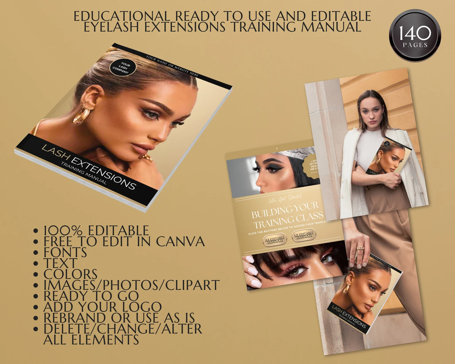 Eyelash Extension Training Manual + Canva Templates - Image 2
