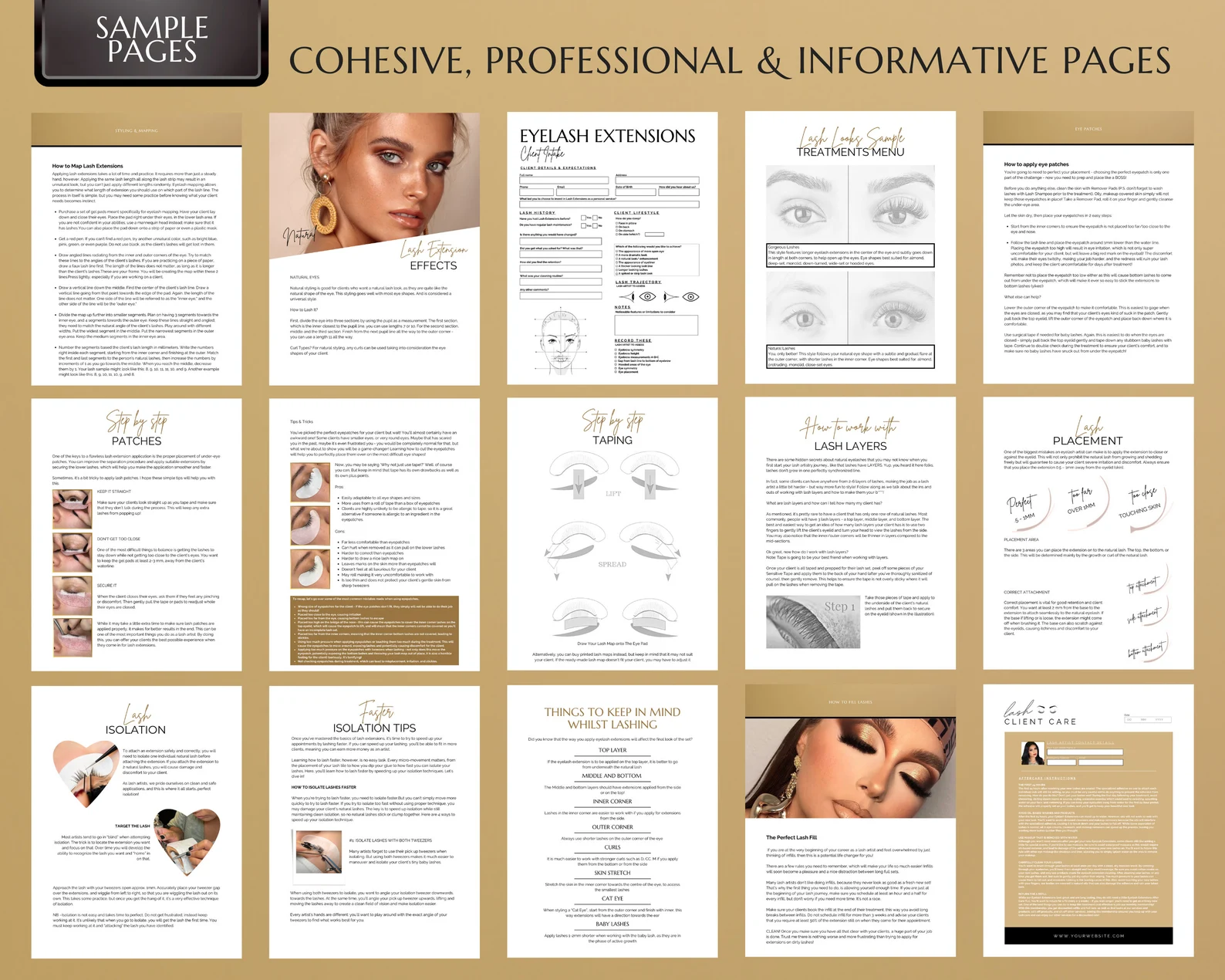 Eyelash Extension Training Manual + Canva Templates - Image 6